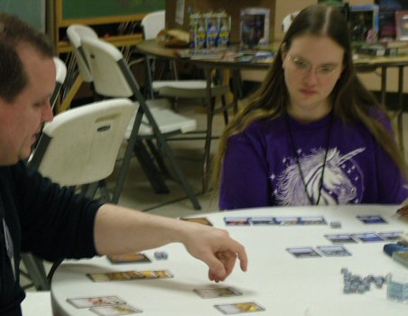 Magic the Gathering Players in Action